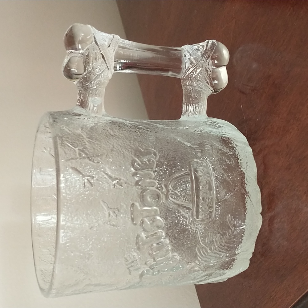 Vintage 1993 McDonald's Flintstones Pre Dawn Glass Coffee Mug - M1